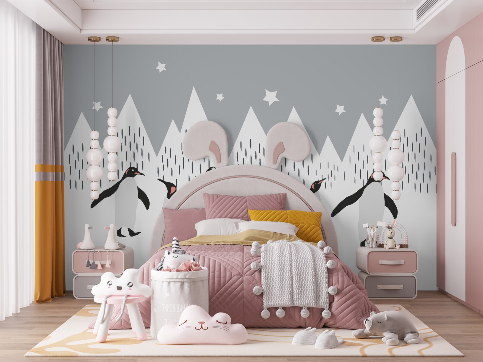 Papier peint Les pingouins se promènent