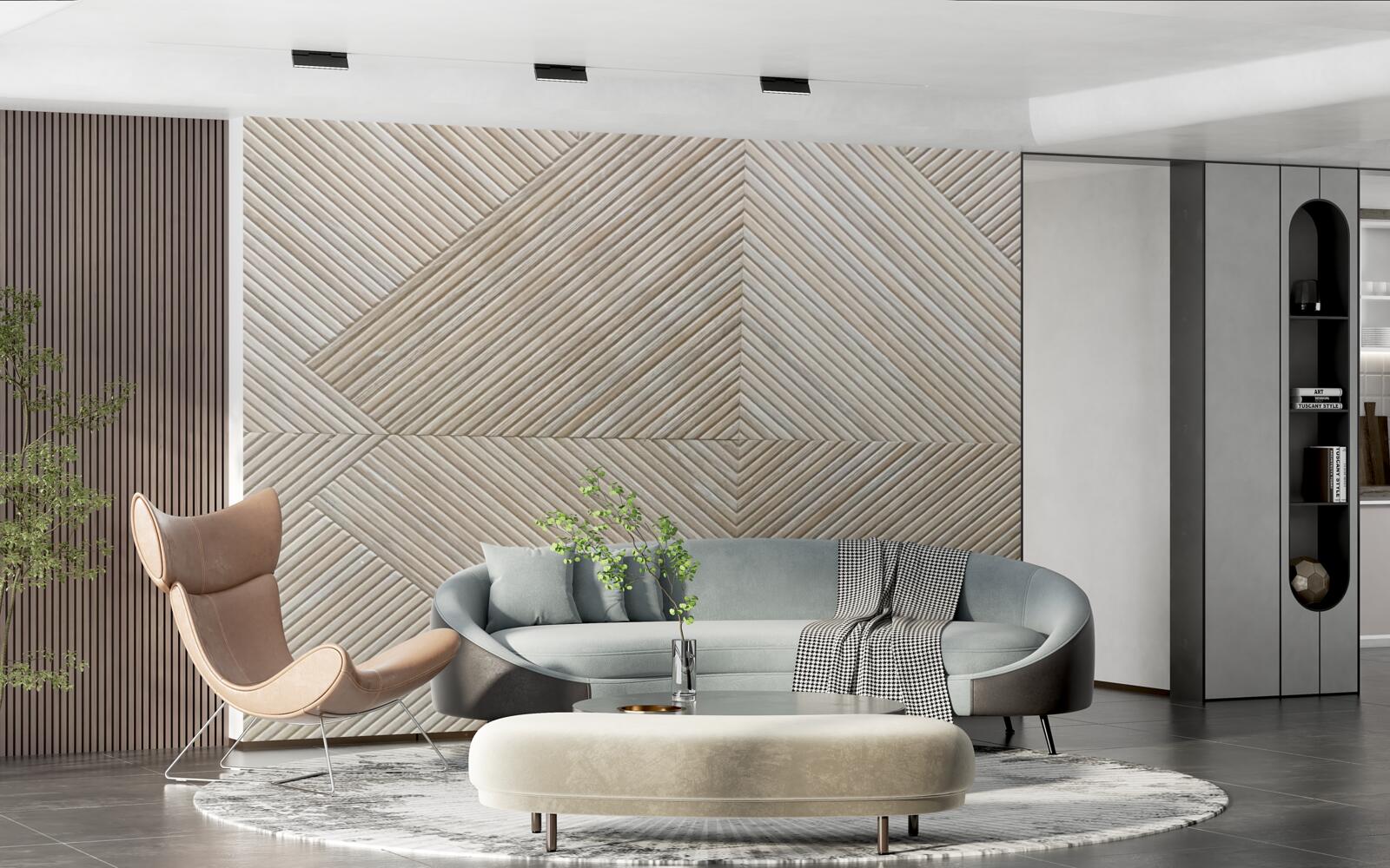 Papier peint beige lambro