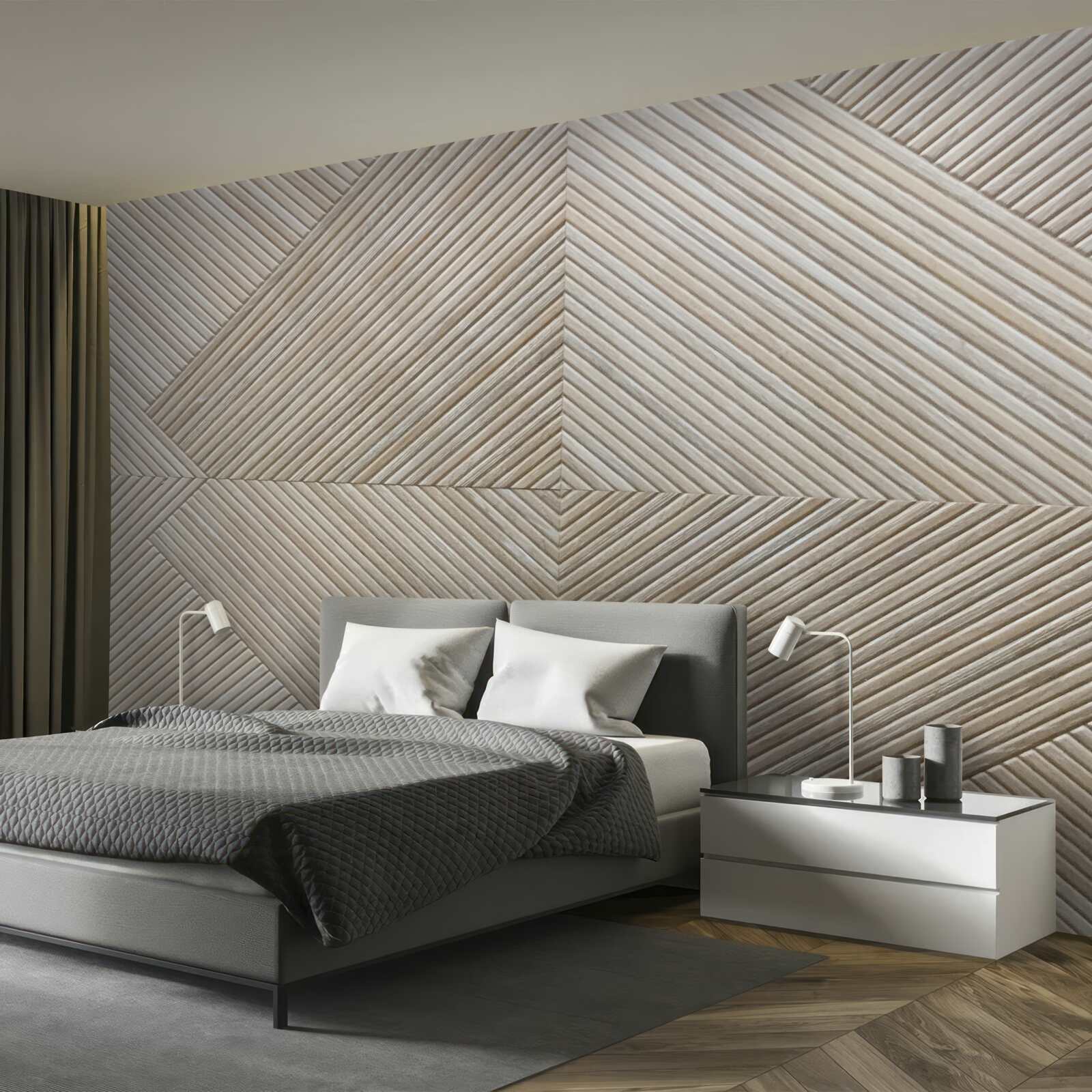 Papier peint beige lambro