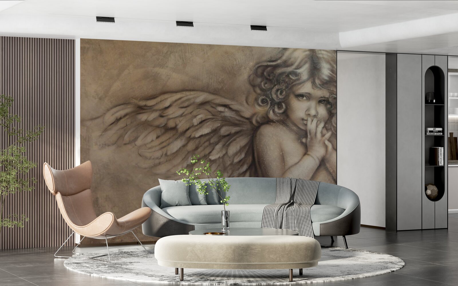 Papier peint image d'un petit ange