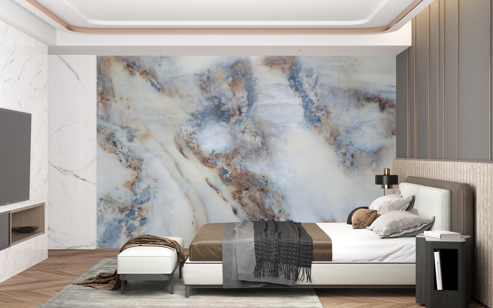 Papier peint fond en marbre