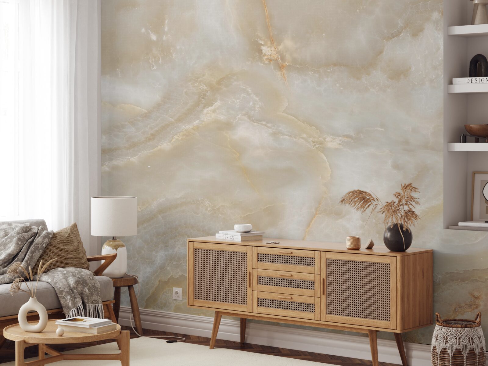 Papier peint plaque de quartz léger