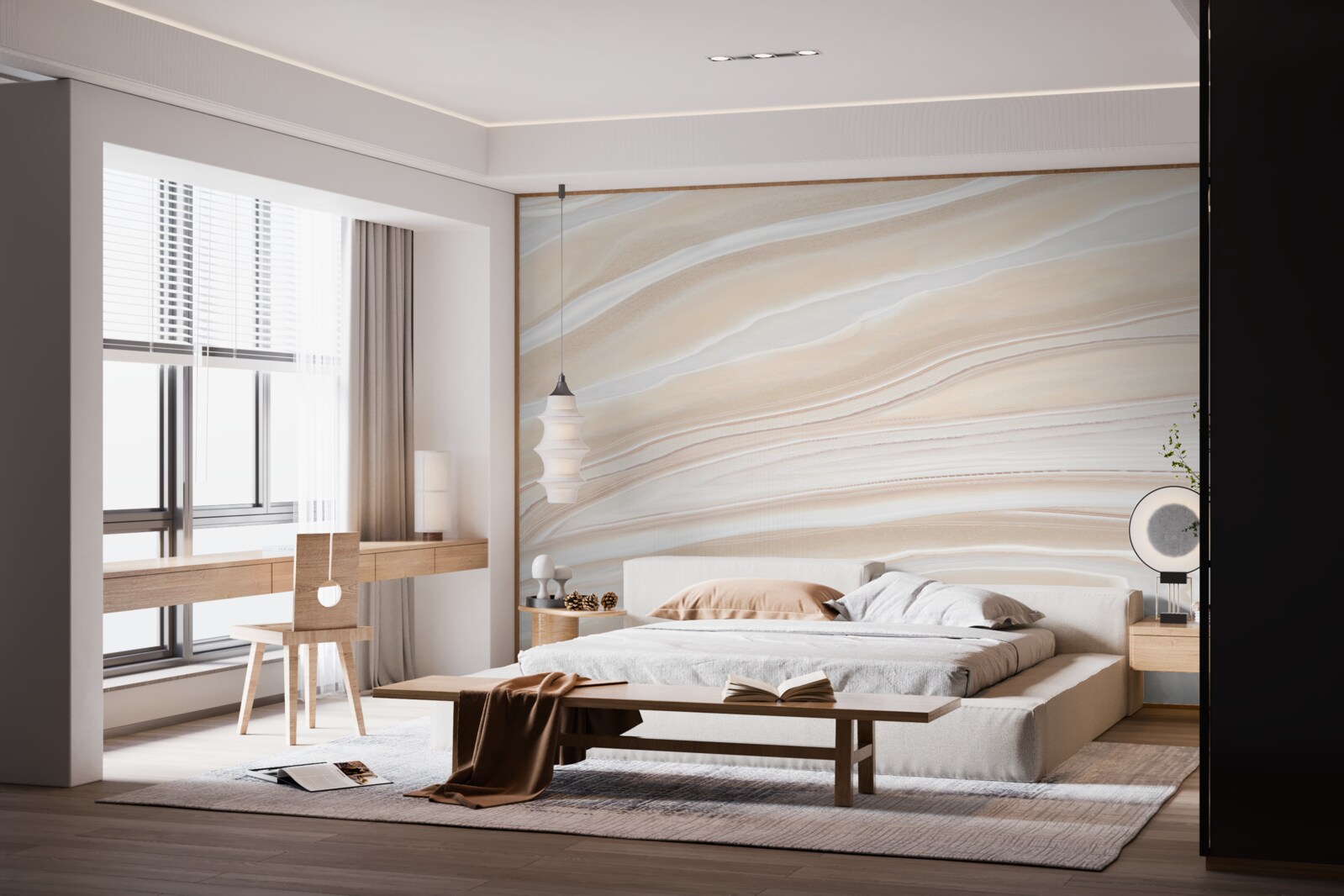 Papier peint carreaux de céramique brillants