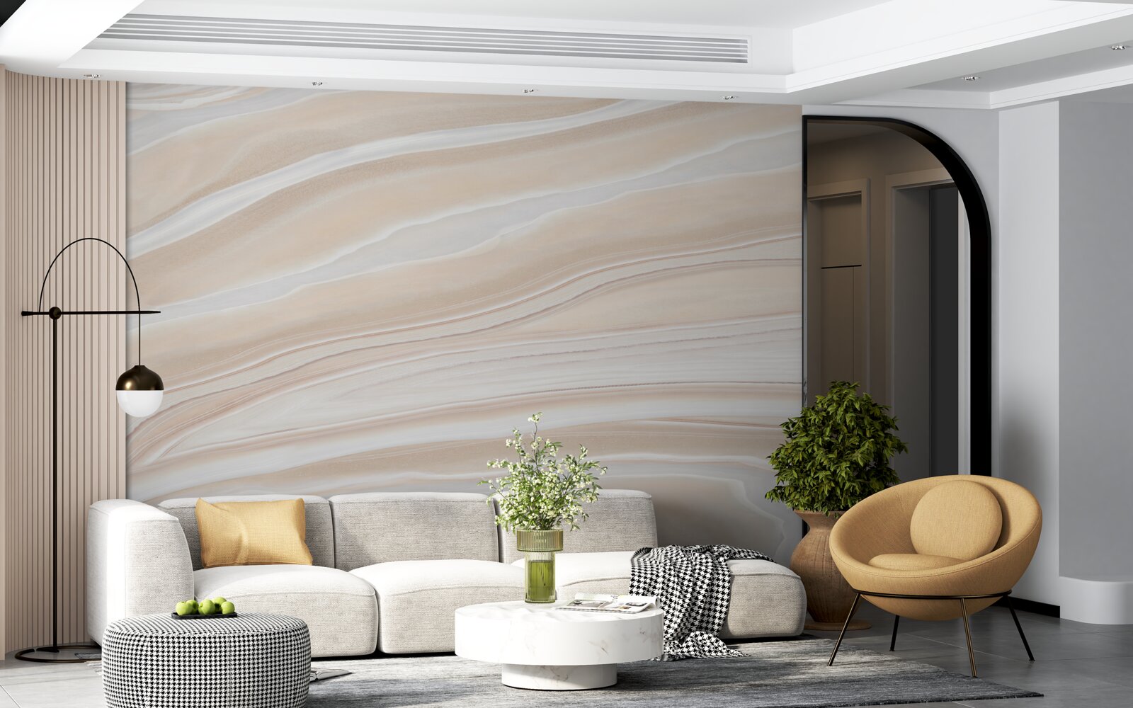 Papier peint carreaux de céramique brillants