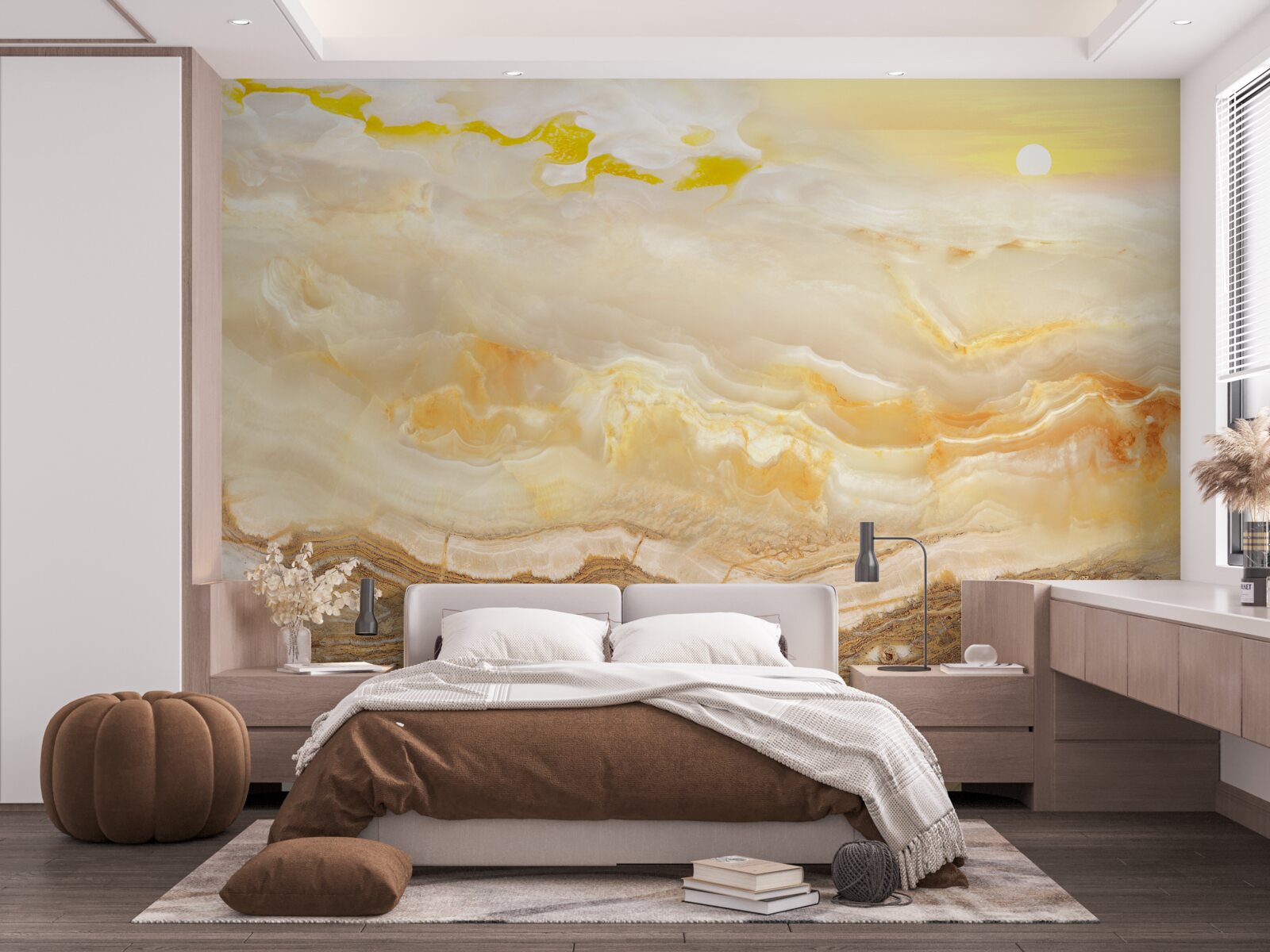 Papier peint marbre des montagnes