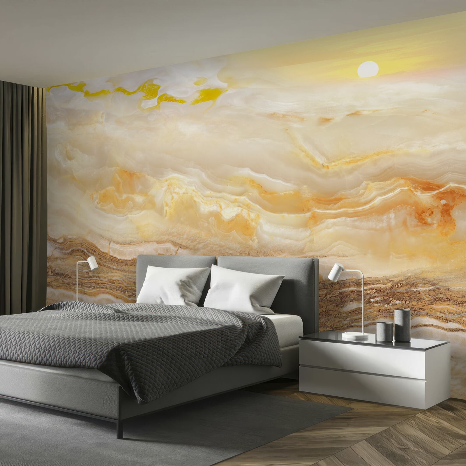 Papier peint marbre des montagnes