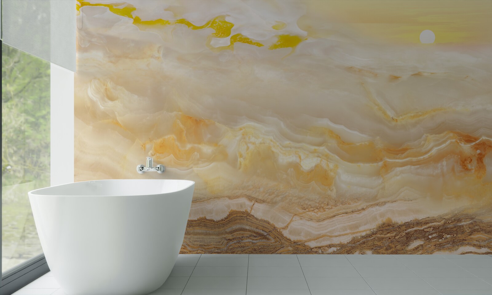 Papier peint marbre des montagnes