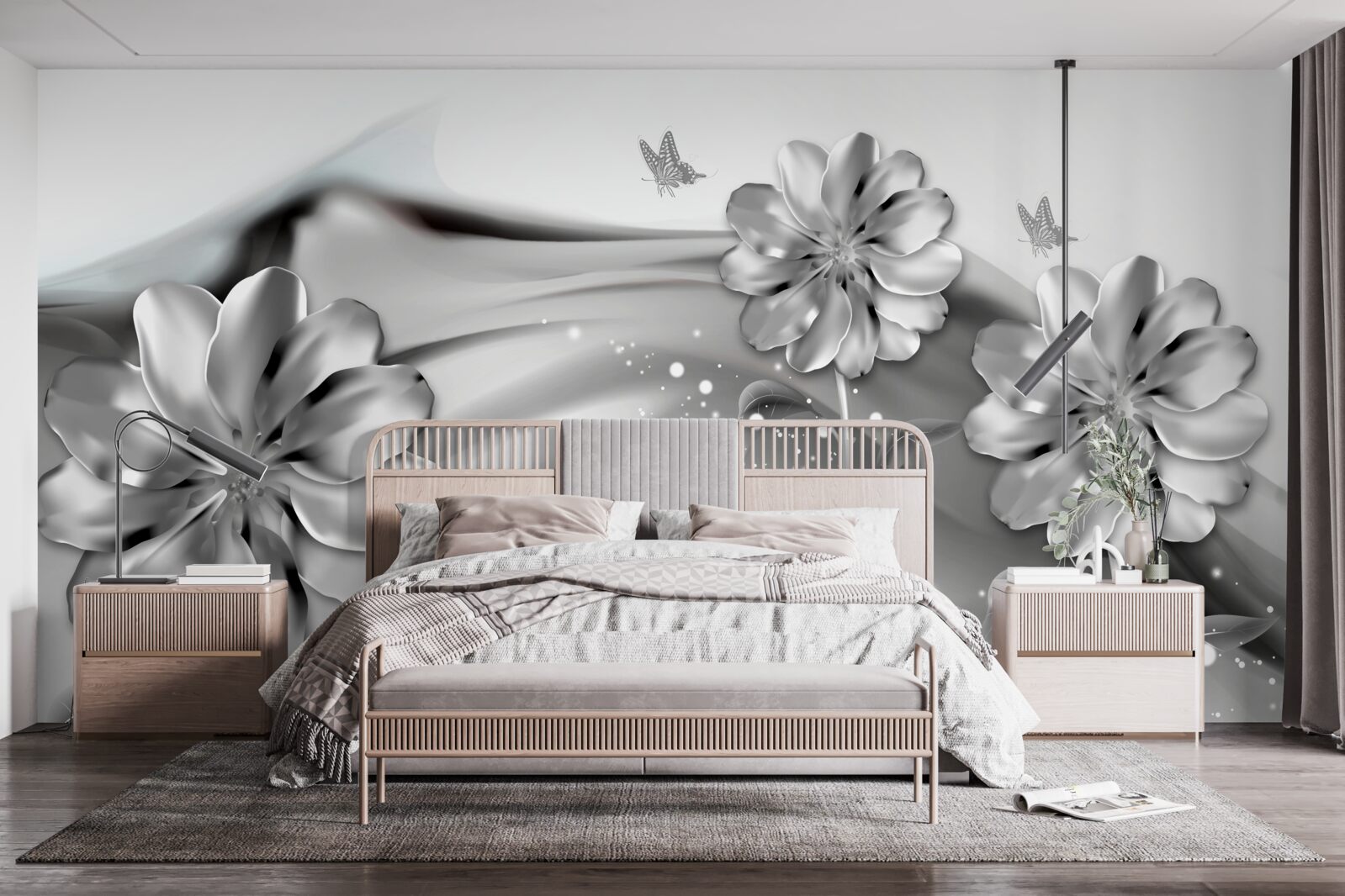 Papier peint contours d'ombrage personnalisés