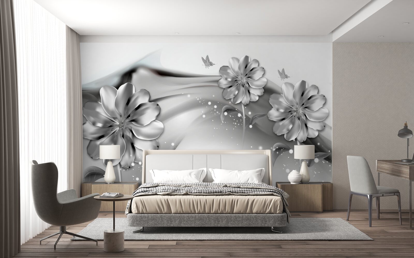 Papier peint contours d'ombrage personnalisés