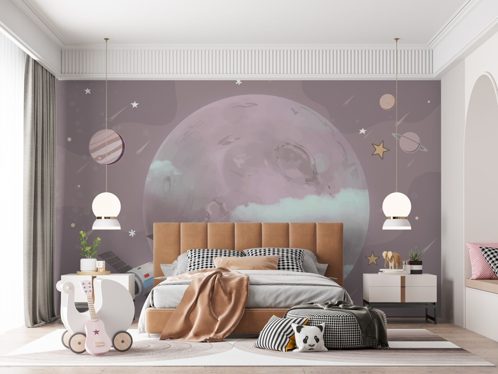 Papier peint satellite en orbite