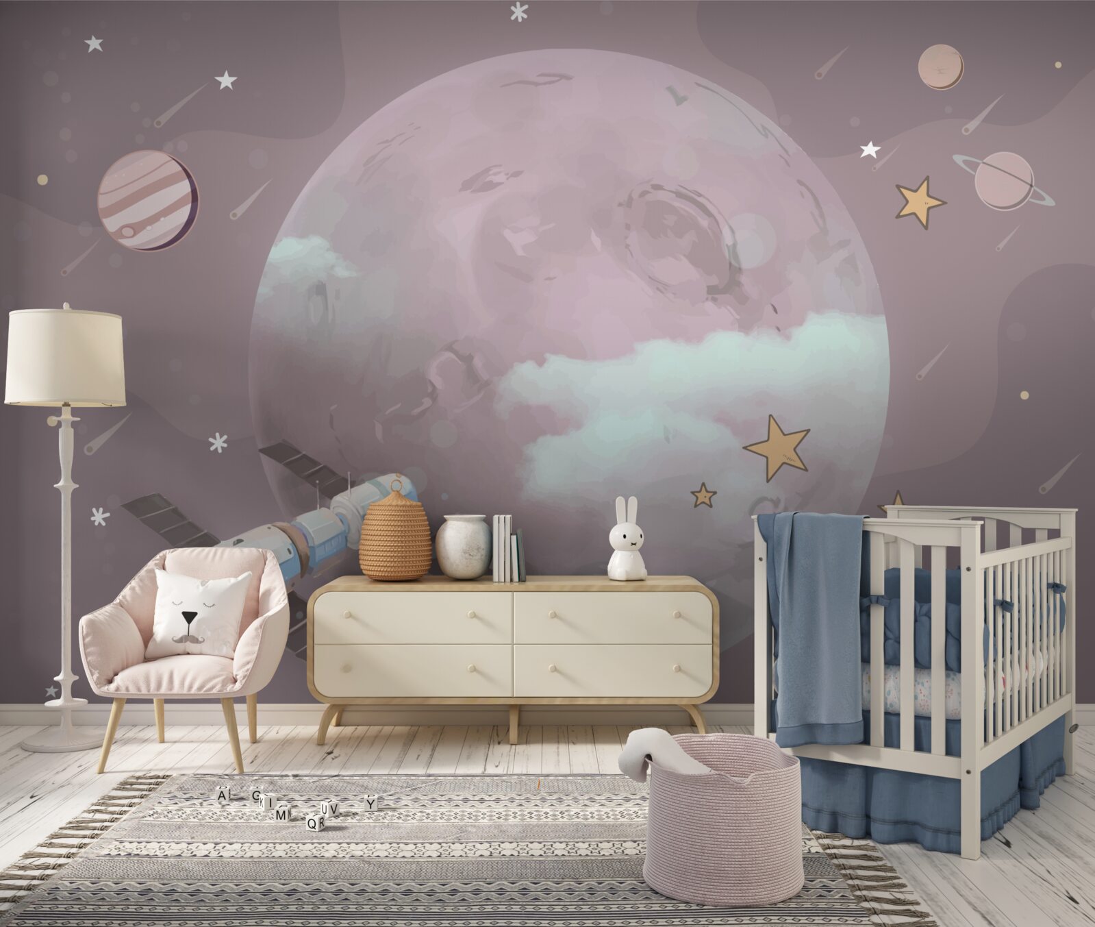 Papier peint satellite en orbite