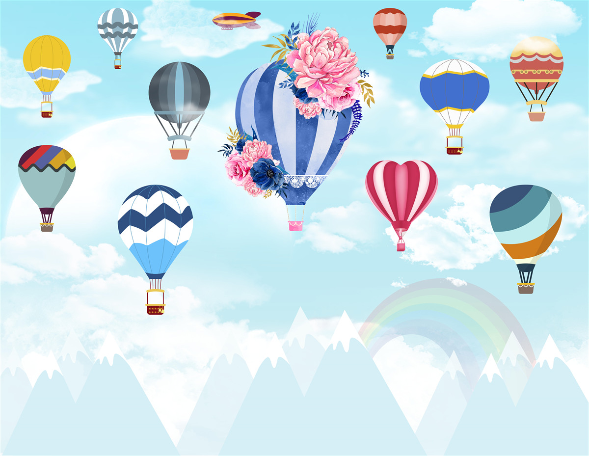 Papier peint des boules lumineuses dans le ciel