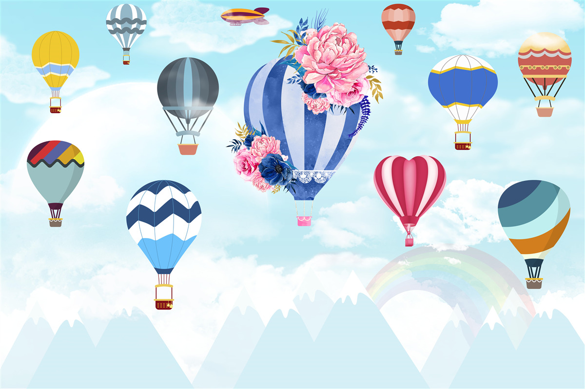 Papier peint des boules de toutes les couleurs de l'arc-en-ciel