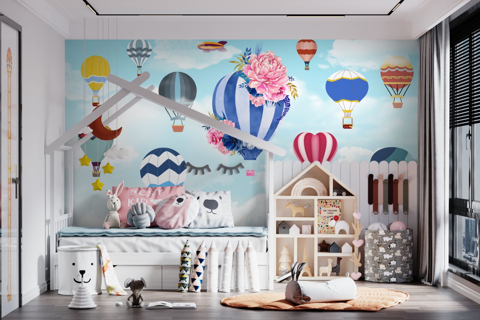 Papier peint des boules de toutes les couleurs de l'arc-en-ciel