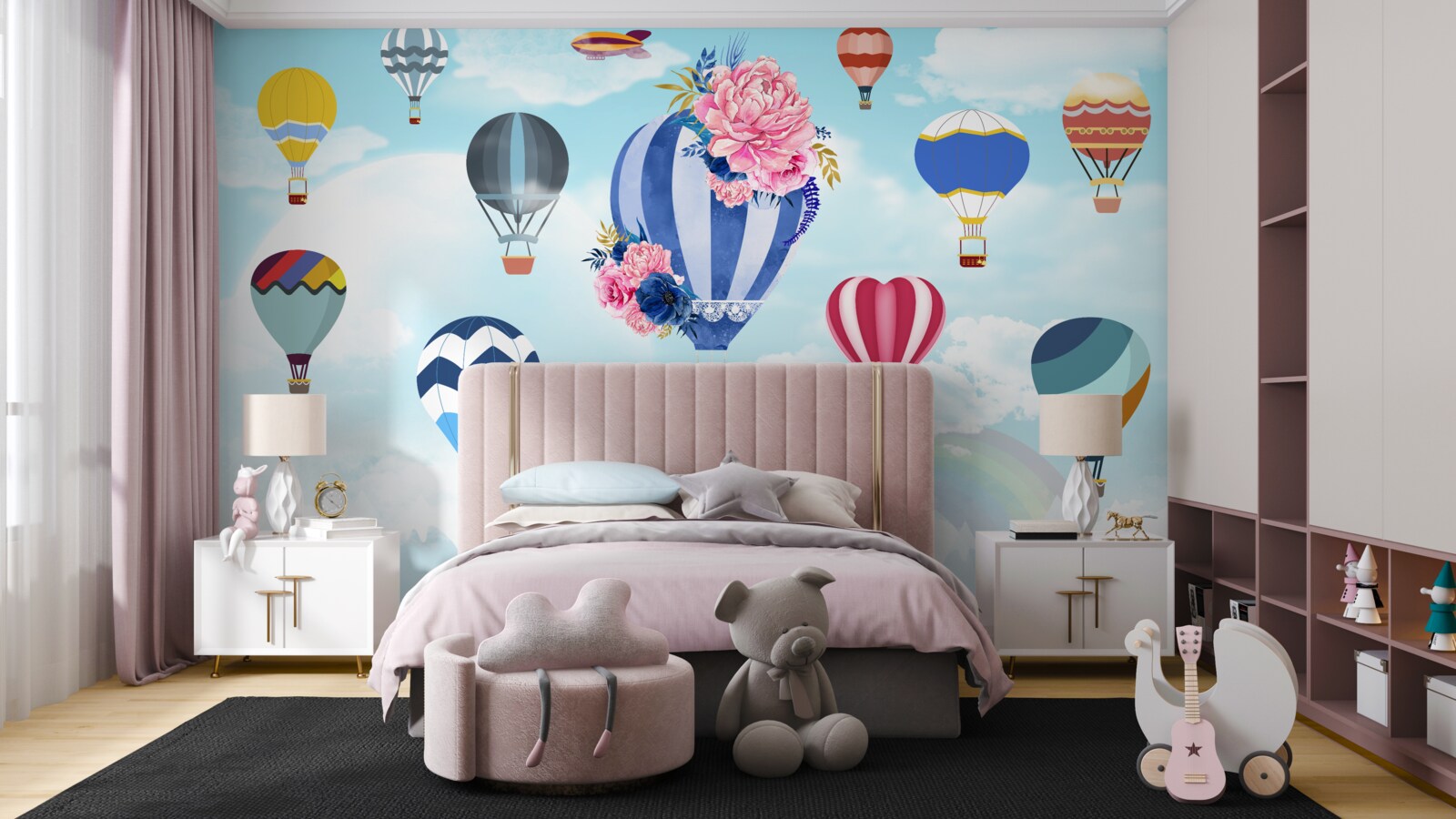 Papier peint des boules de toutes les couleurs de l'arc-en-ciel