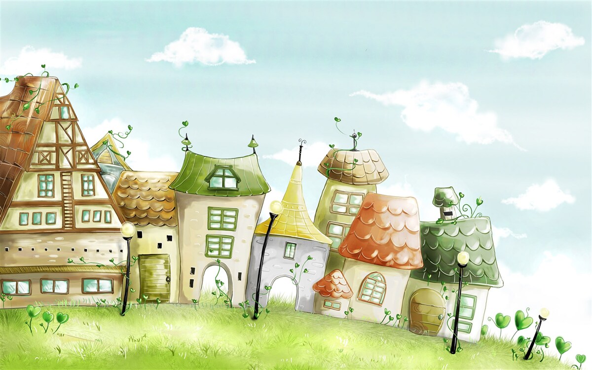 Papier peint la ville sur la photo