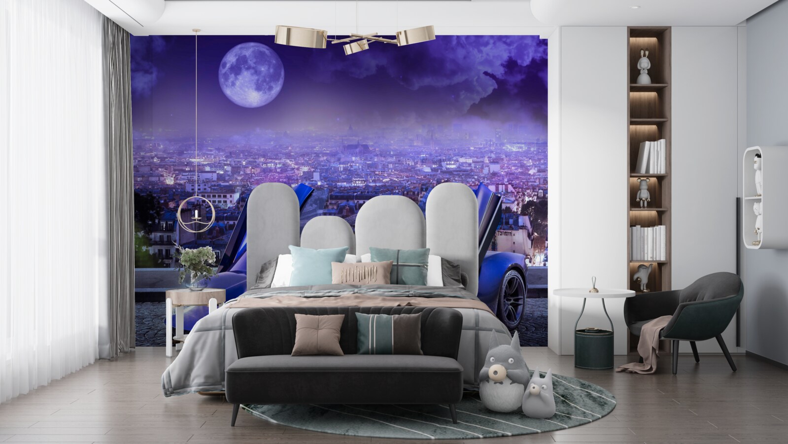 Papier peint voiture de sport élégante