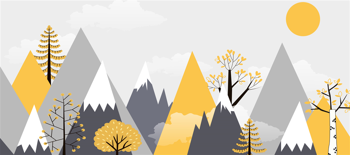 Papier peint sommets de montagne