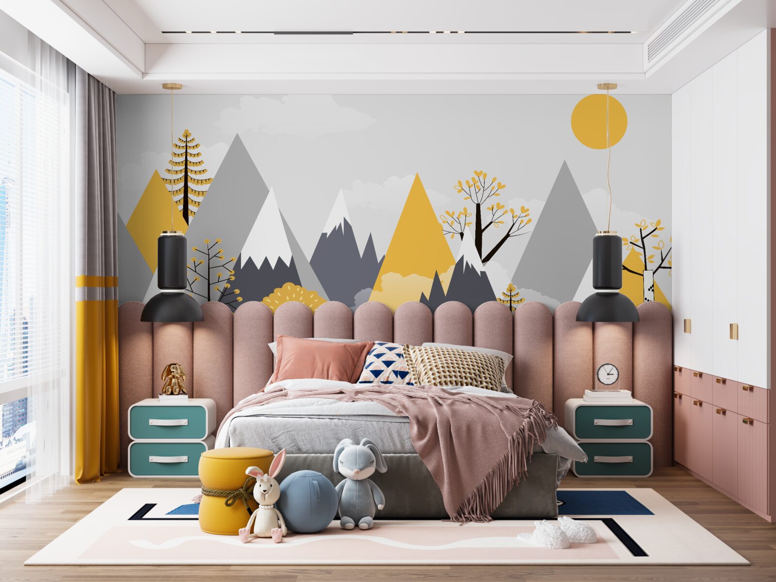 Papier peint sommets de montagne