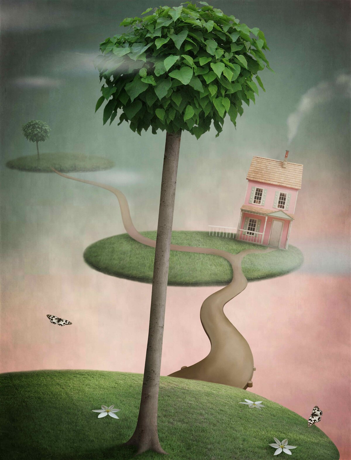 Papier peint chalet isolé