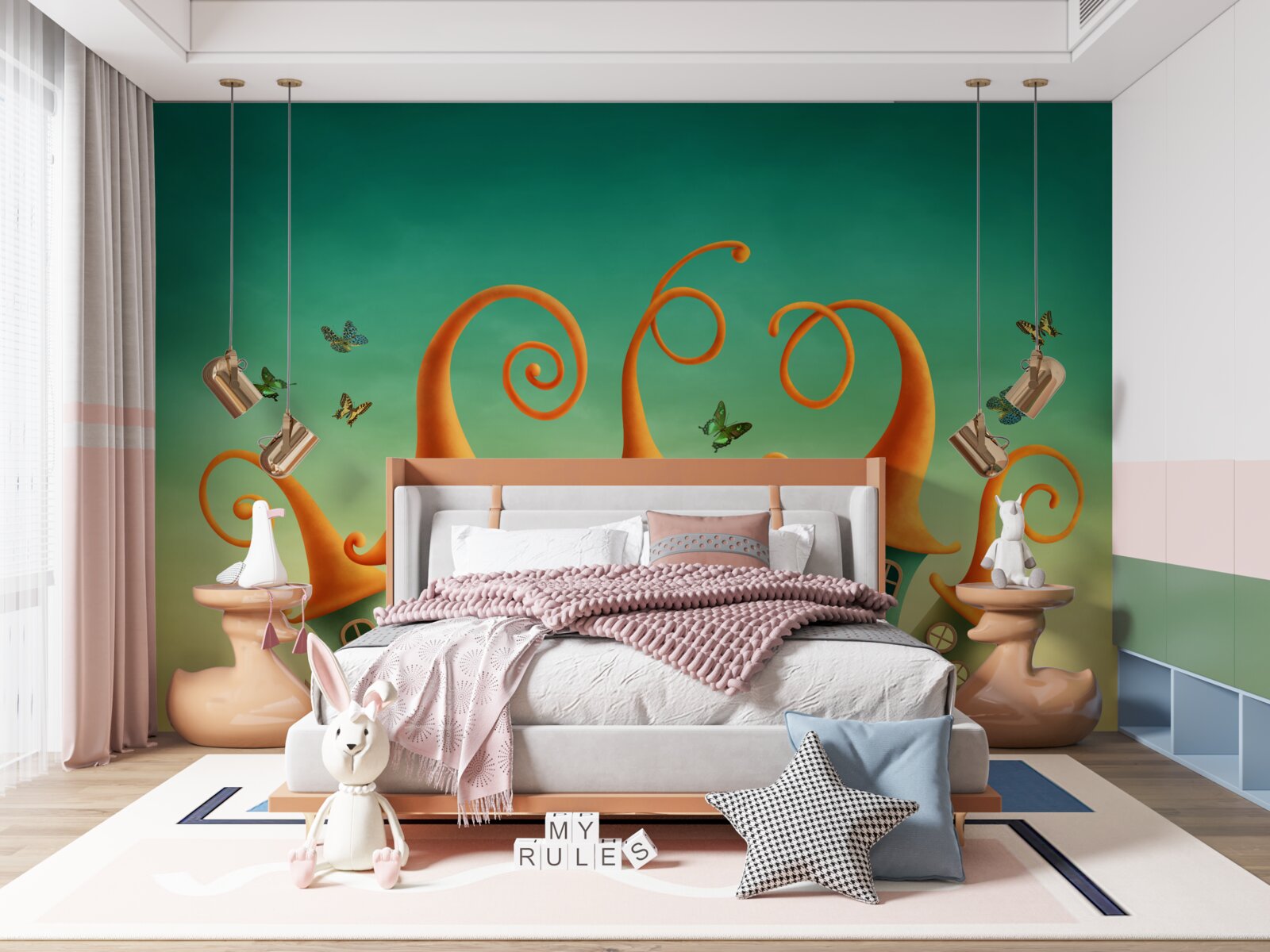 Papier peint maisons de conte de fées étonnantes