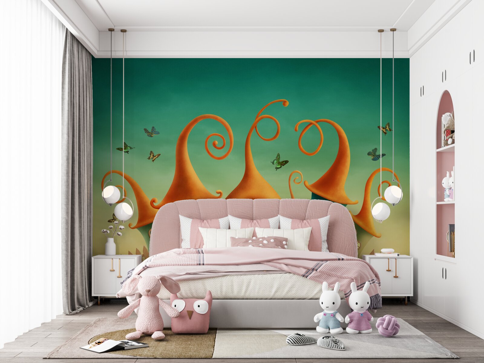 Papier peint maisons de conte de fées étonnantes