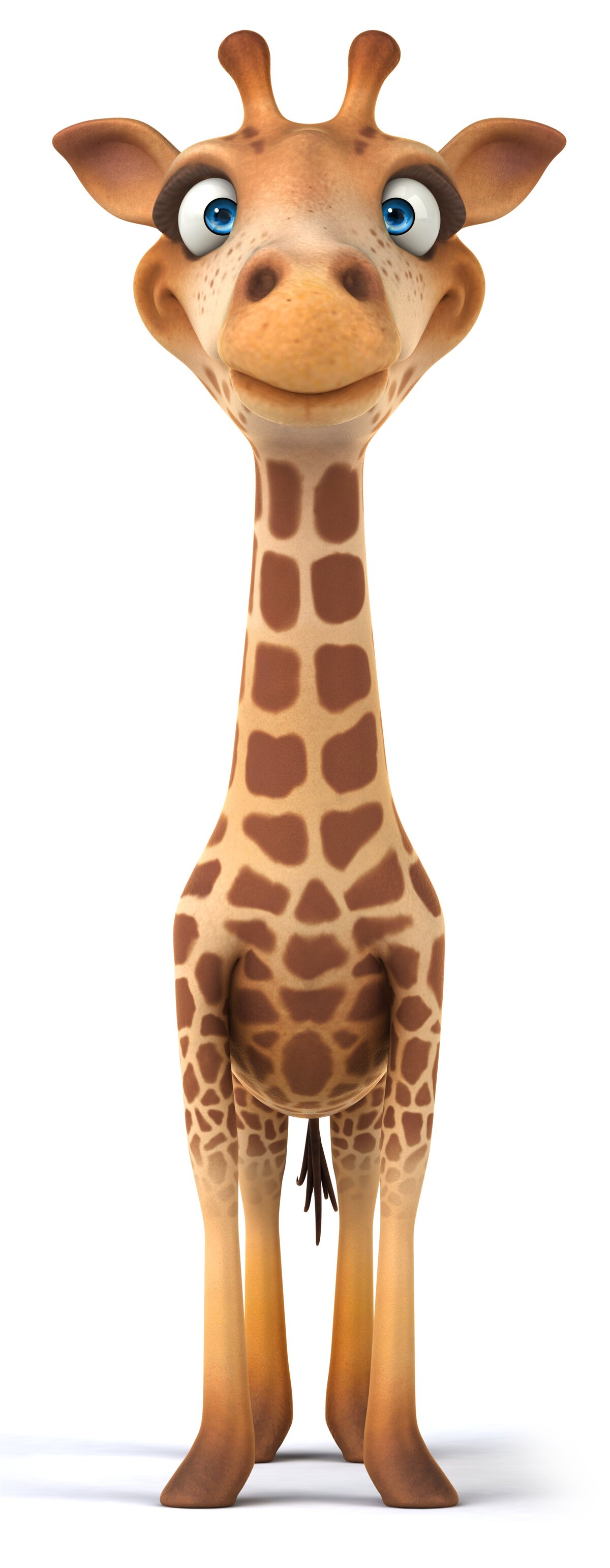 Papier peint girafe heureuse