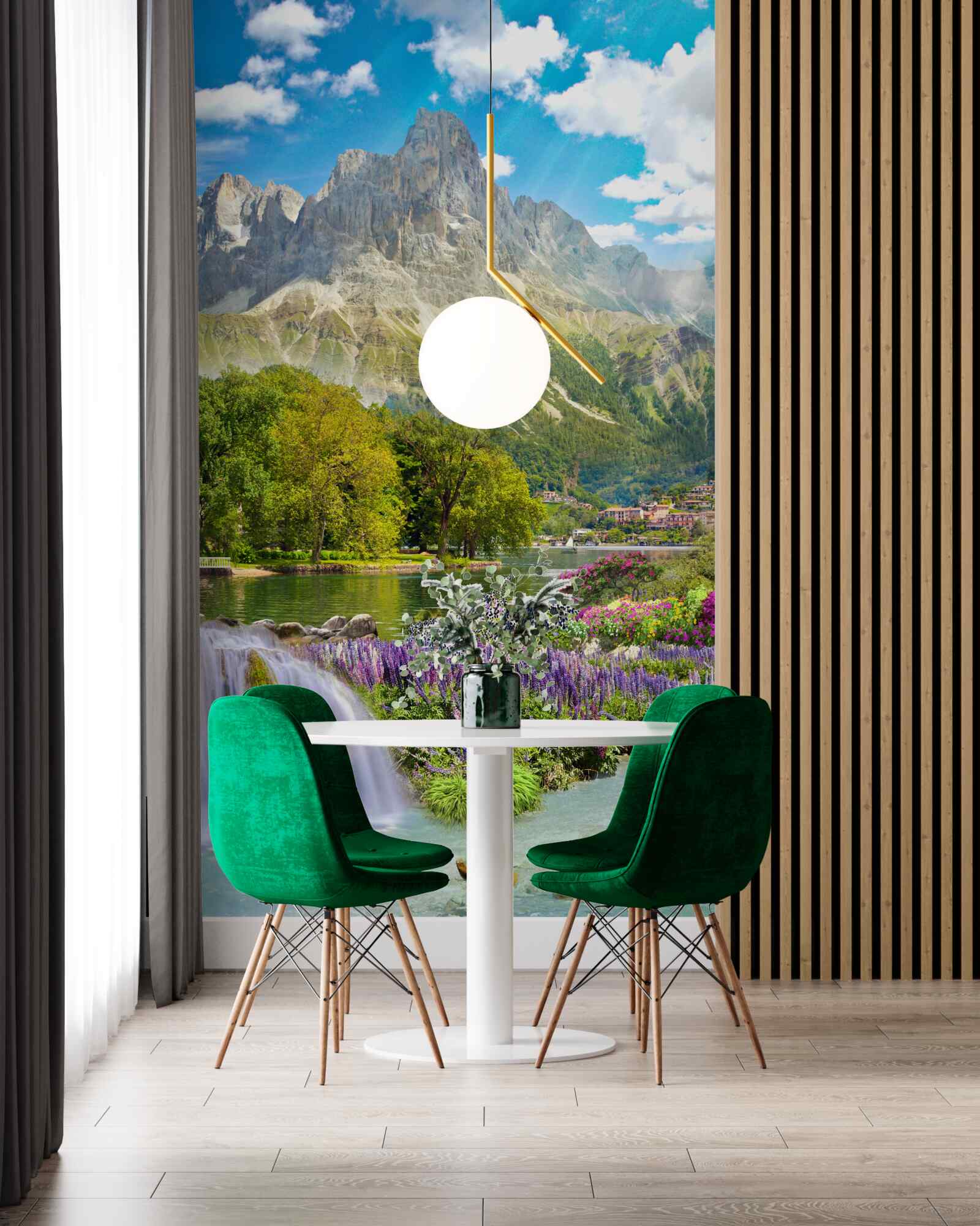 Papier peint sommet majestueux et attrayant