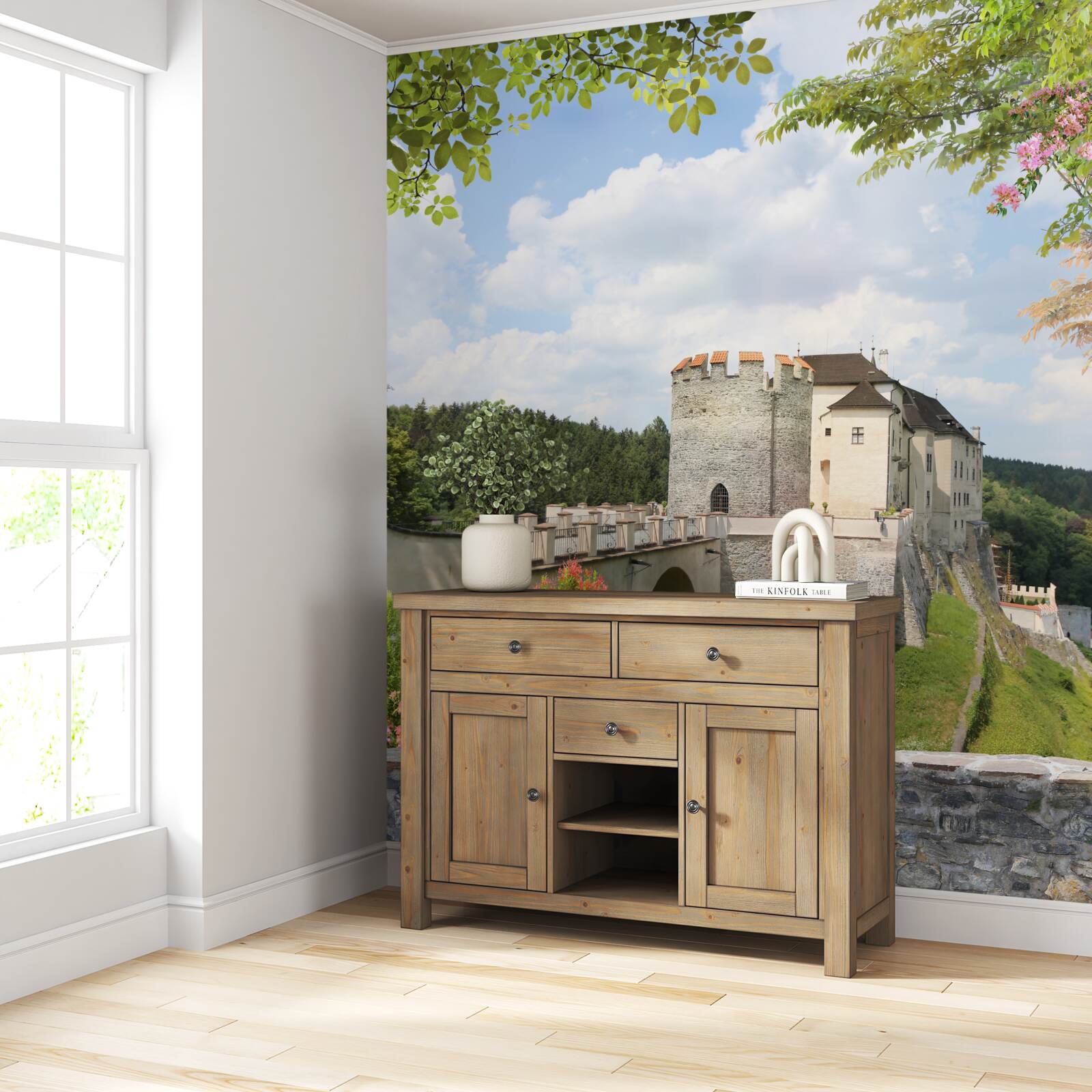 Papier peint château de sternberk en république tchèque