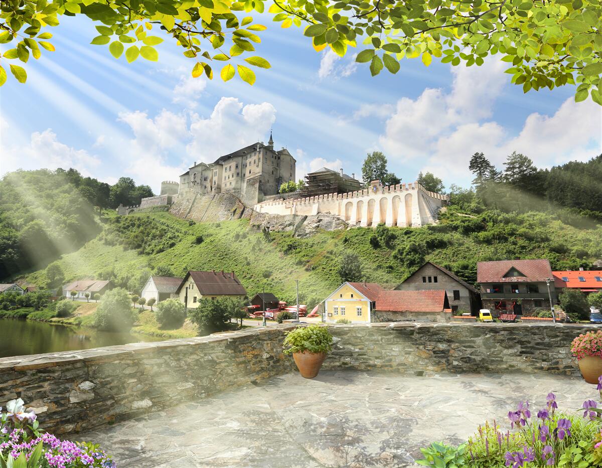 Papier peint château de cesky sternberk