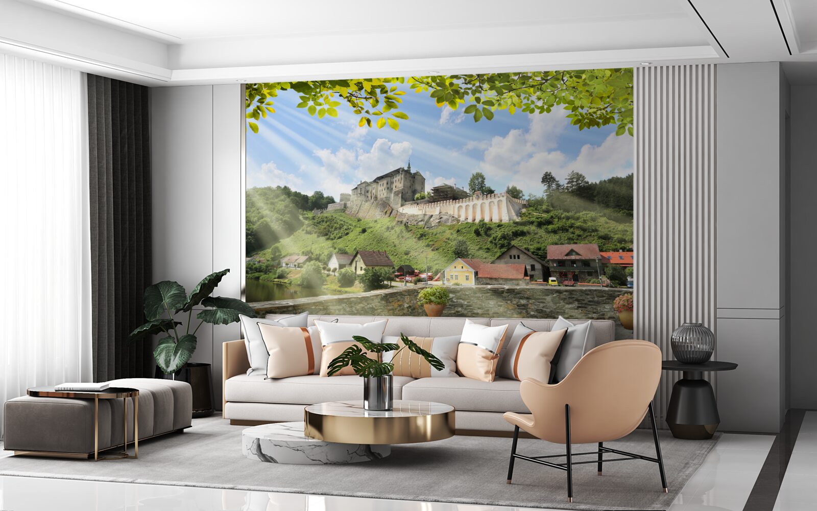 Papier peint château de cesky sternberk