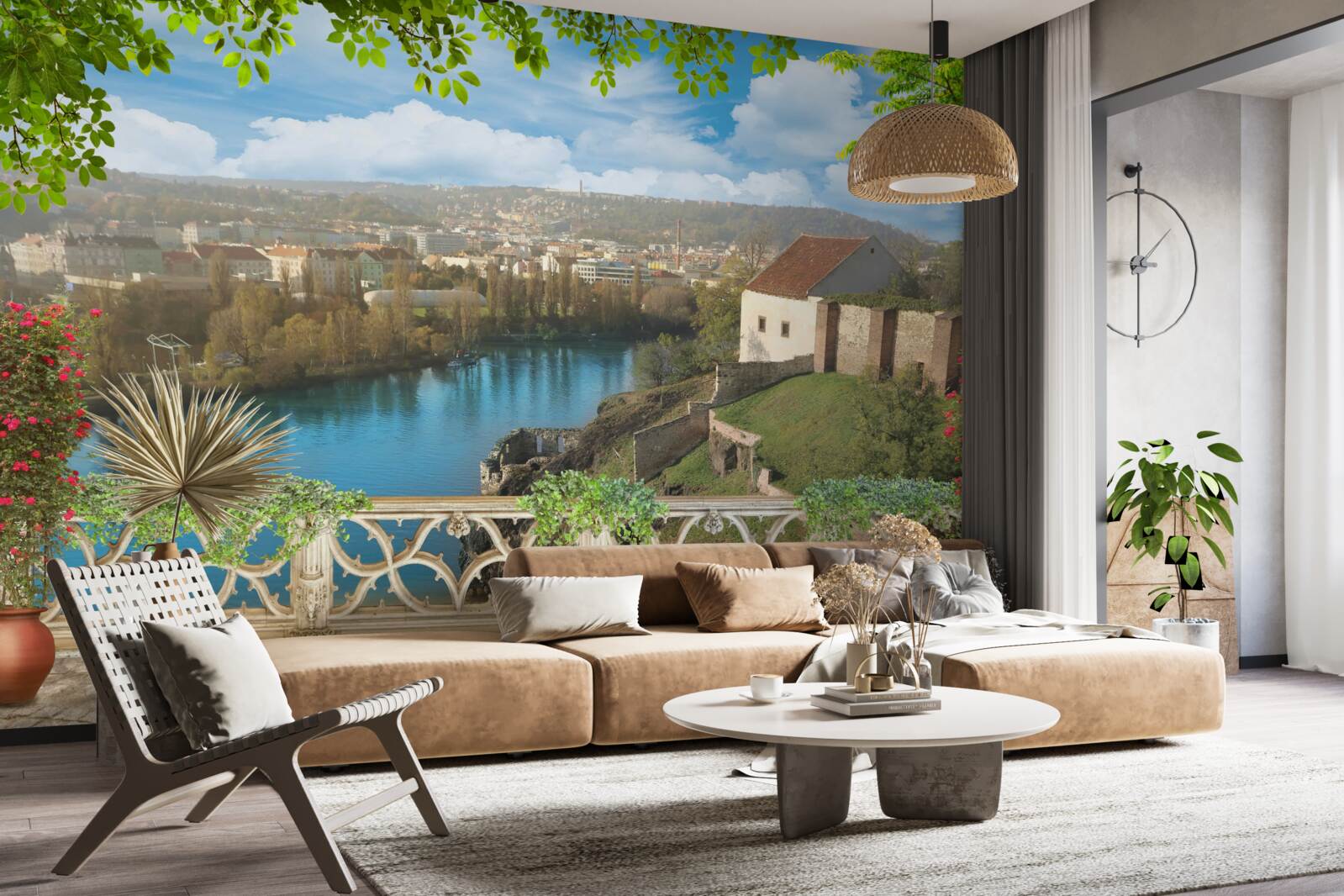 Papier peint village de montagne