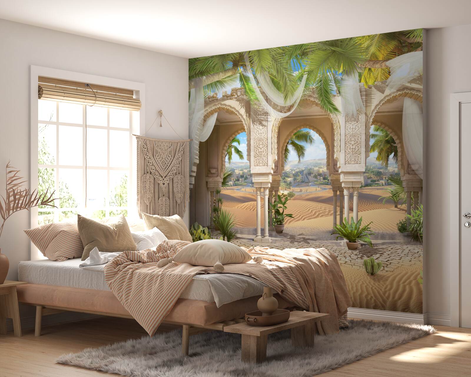 Papier peint panorama du désert depuis le palais