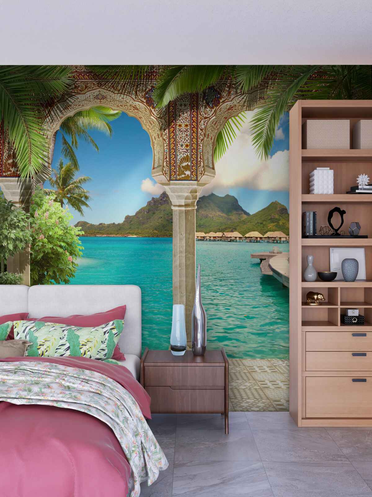 Papier peint magnifique terrasse pour se détendre