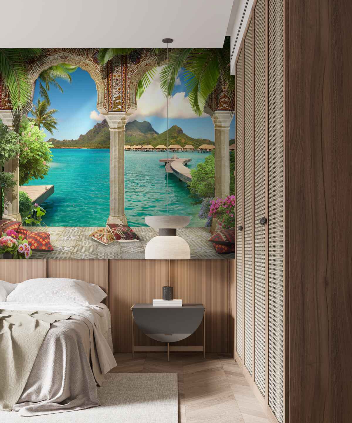 Papier peint magnifique terrasse pour se détendre