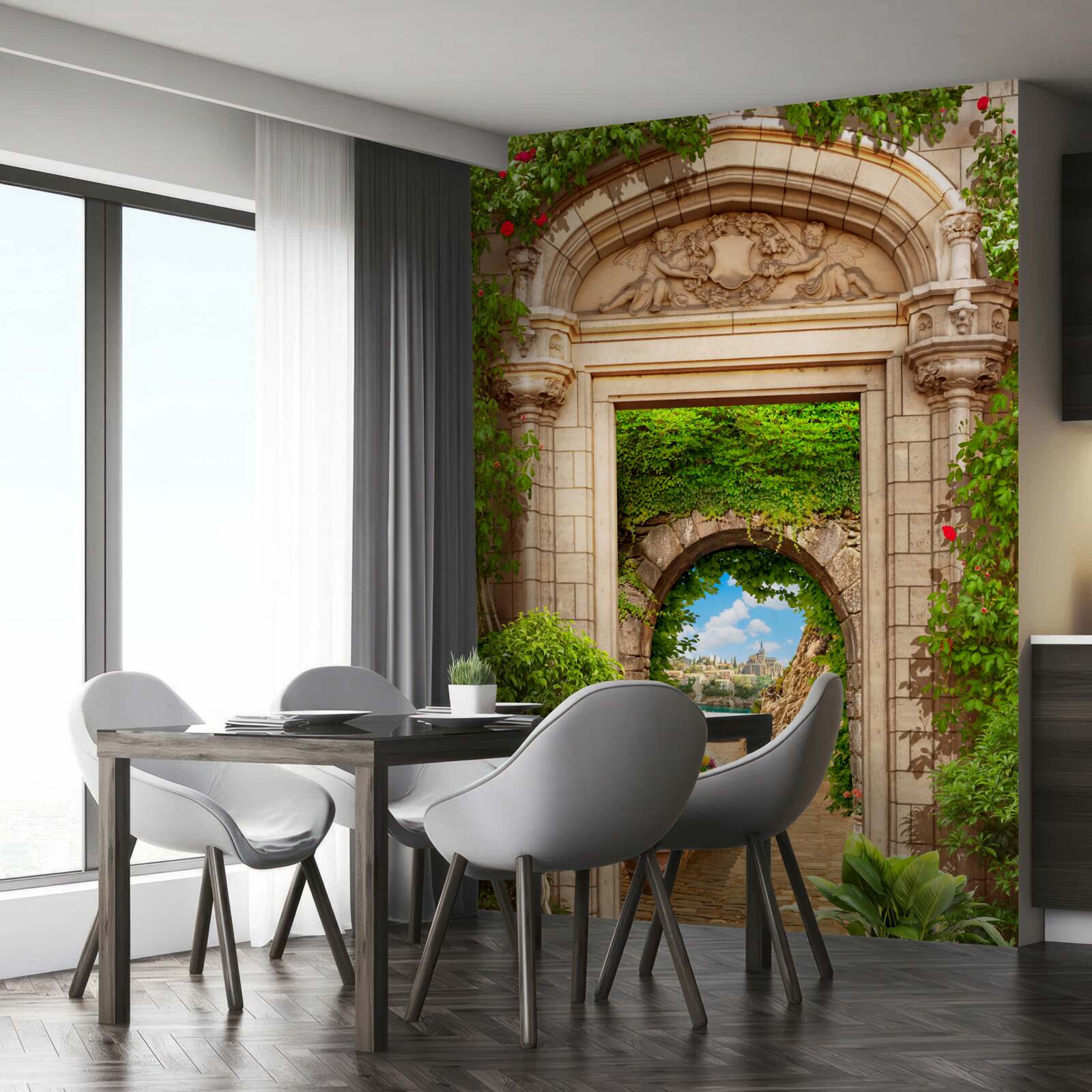 Papier peint excellente transition sous la voûte plantaire