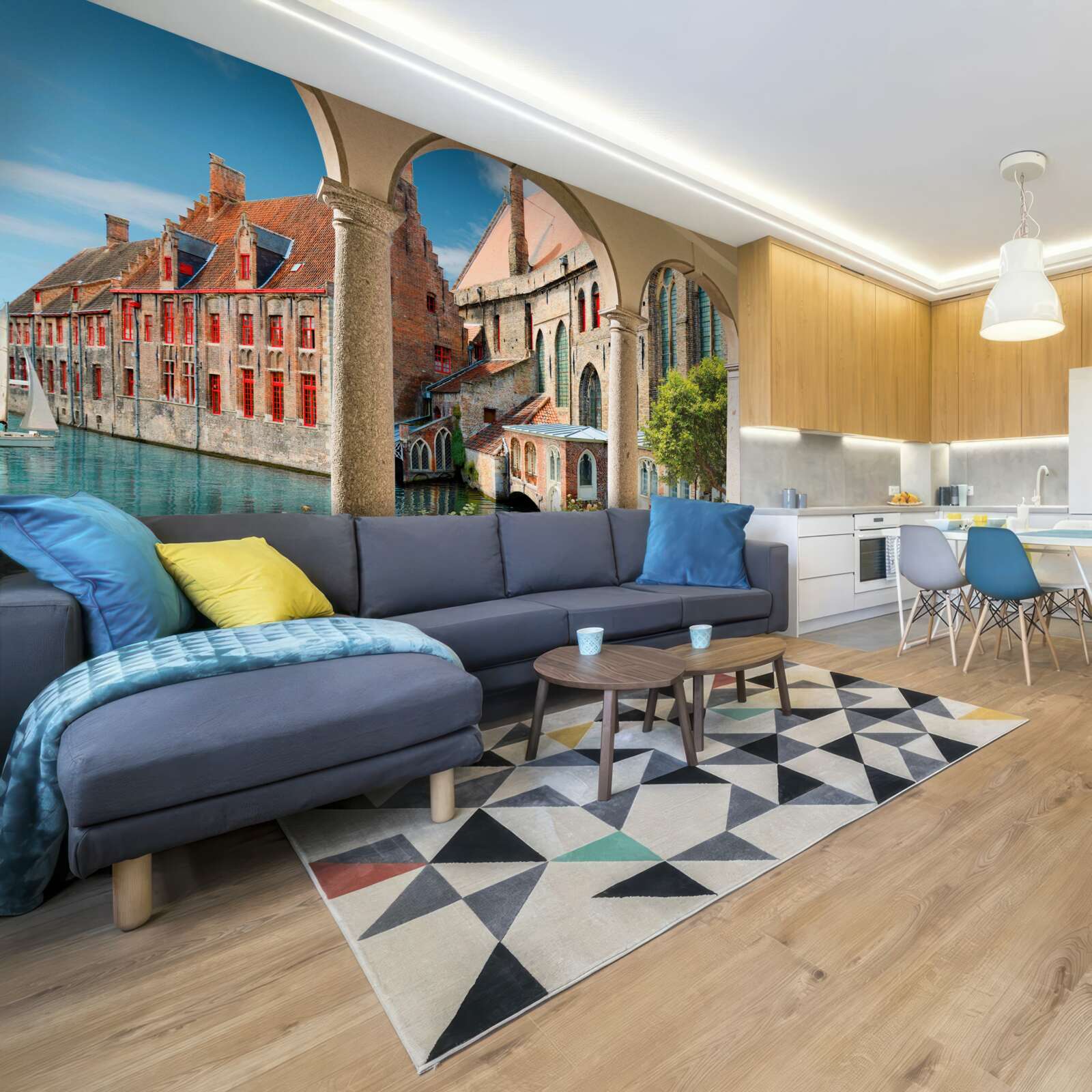 Papier peint véranda à venise