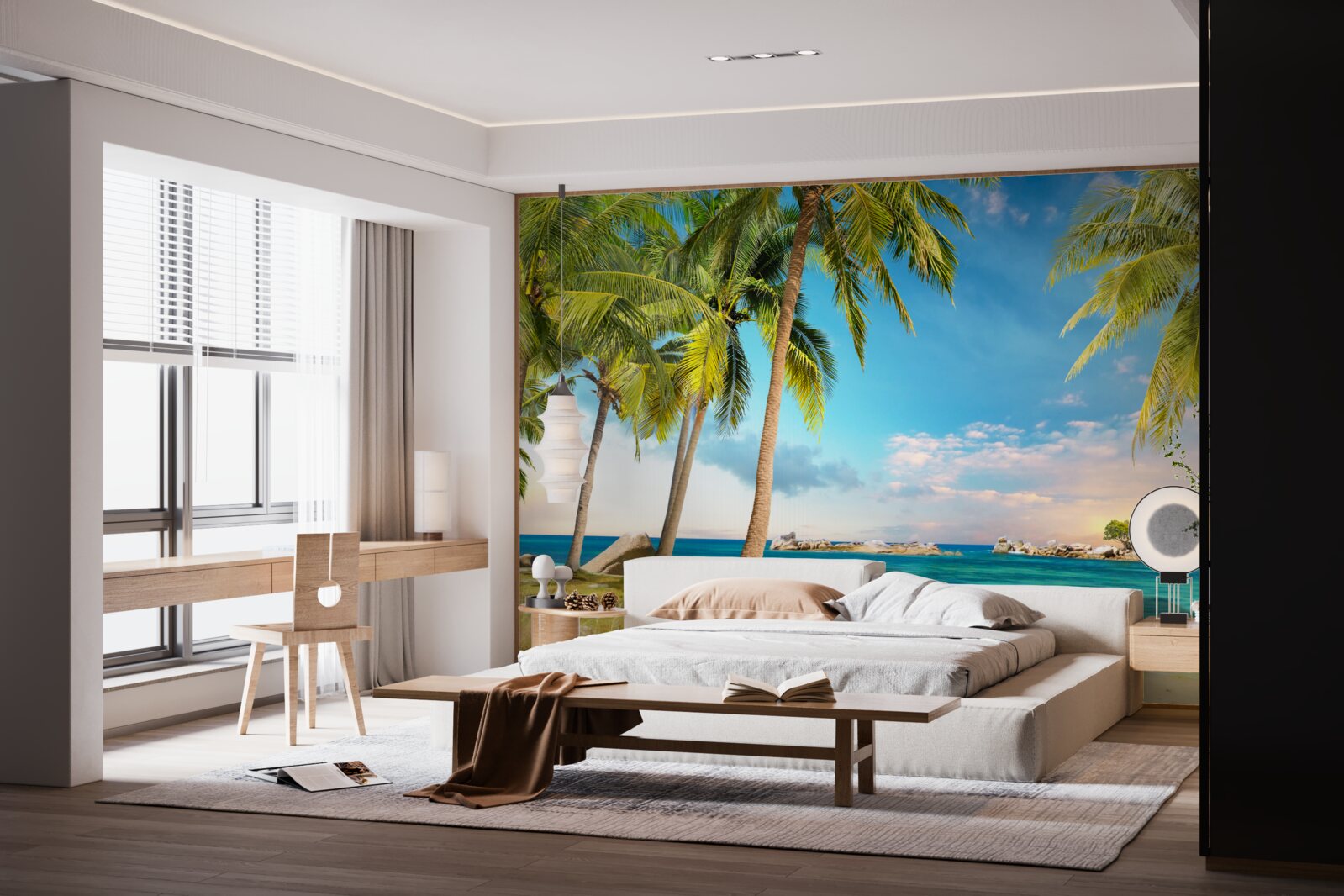 Papier peint vue magnifique sur la mer