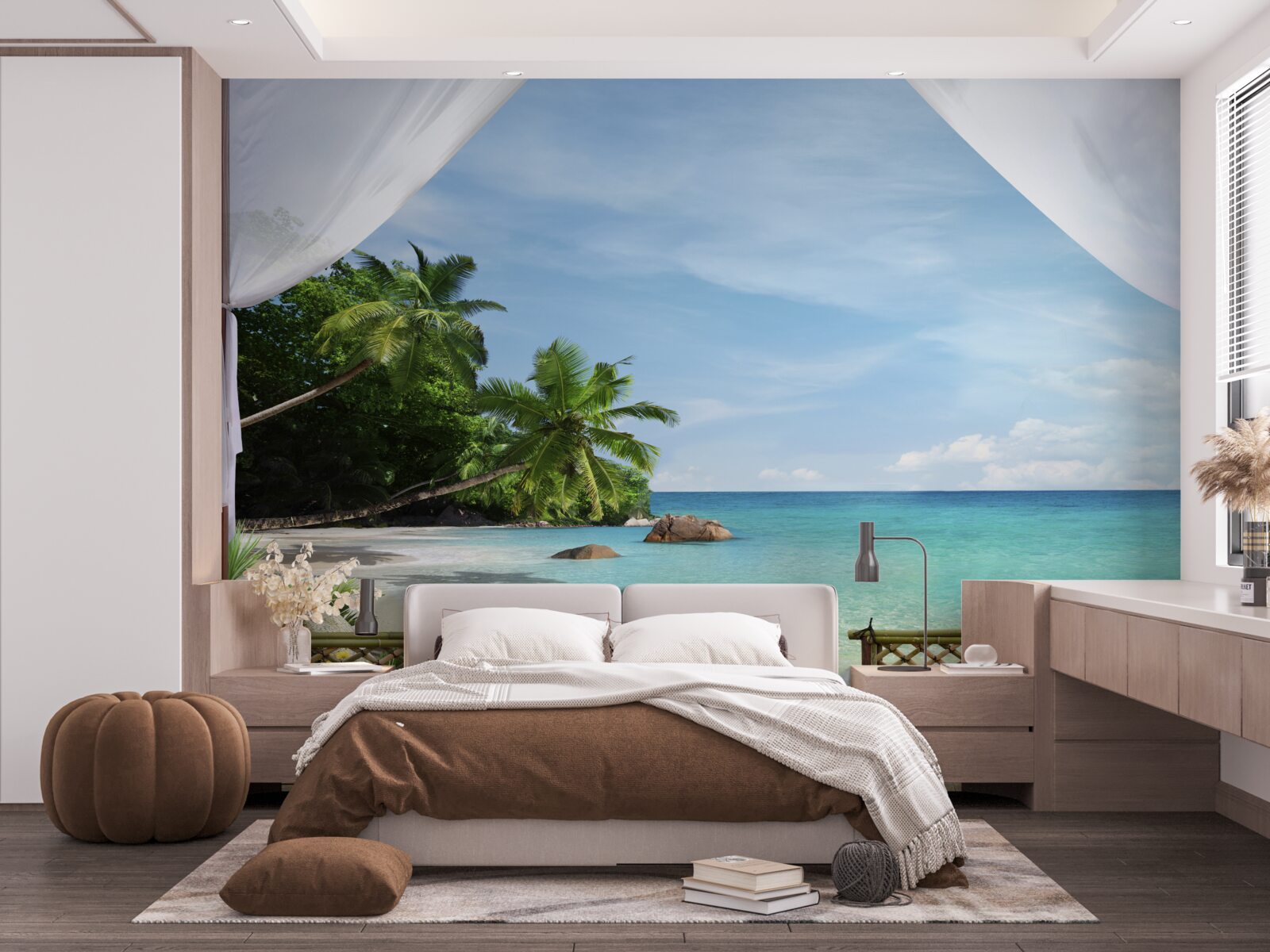 Papier peint l'accès à la plage et au bord de mer