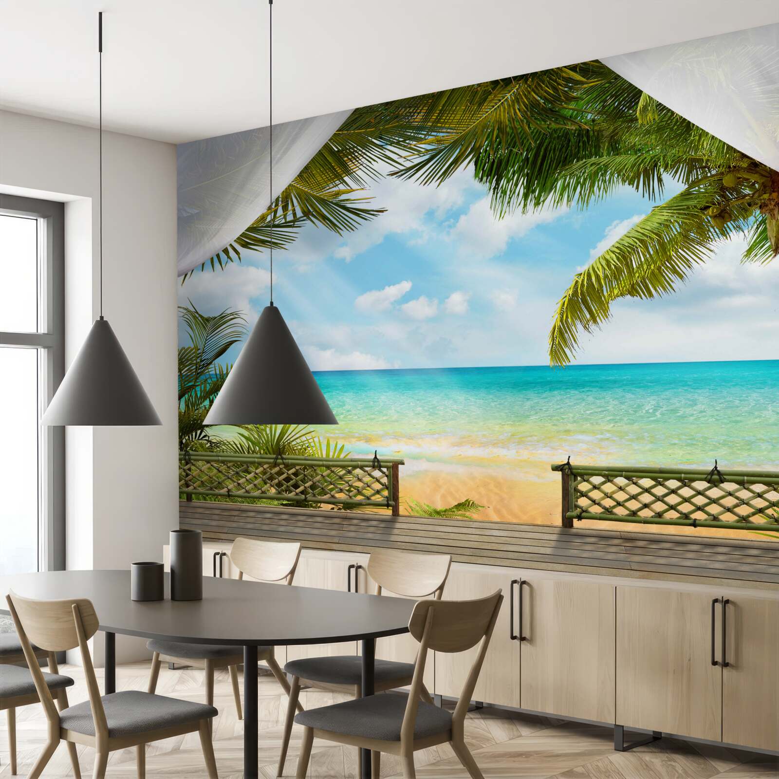 Papier peint vue pittoresque sur la mer