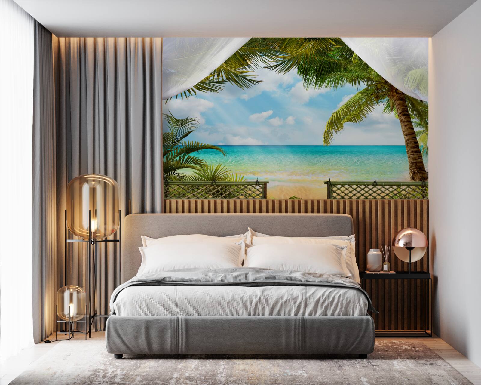 Papier peint vue pittoresque sur la mer