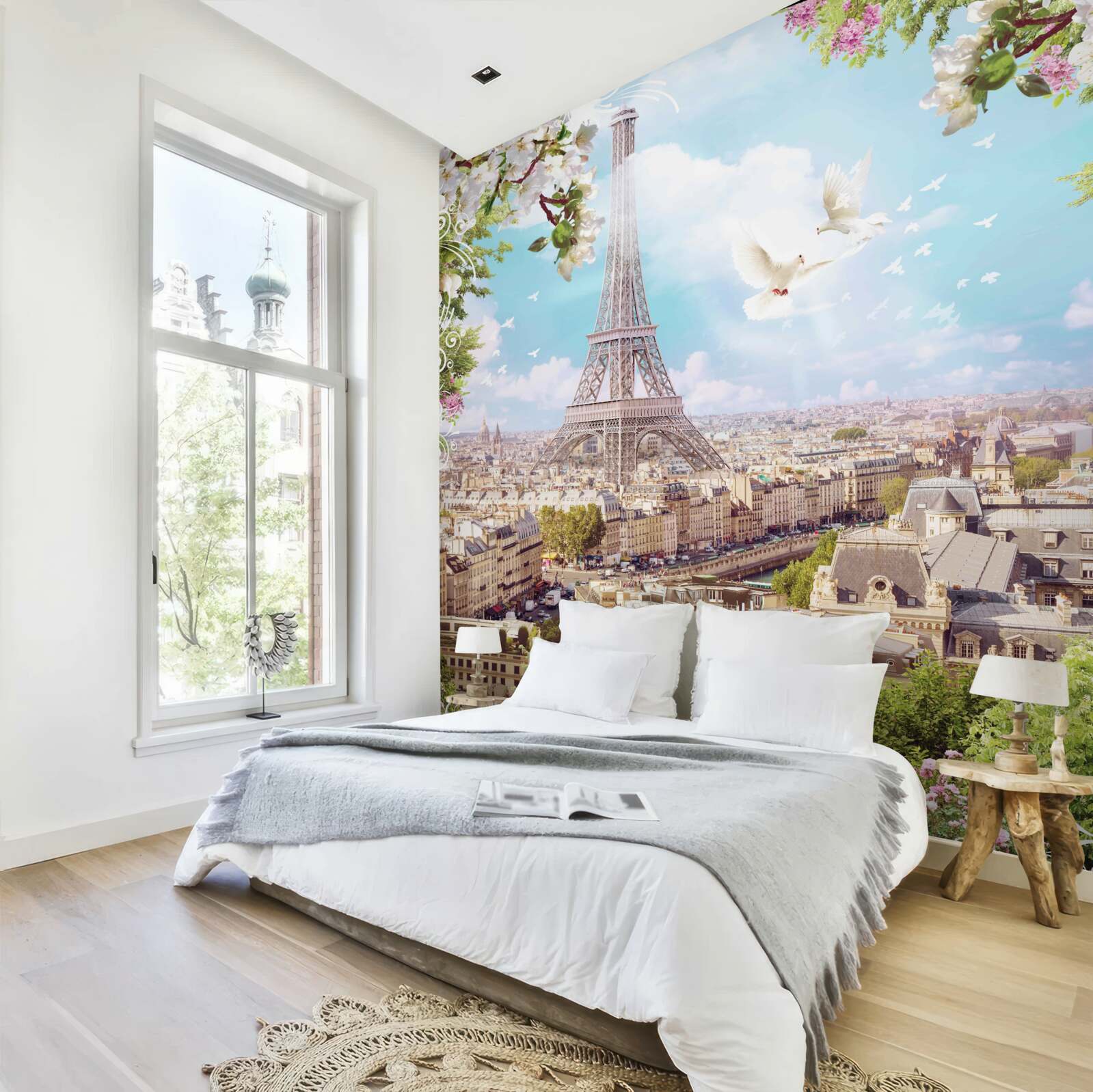 Papier peint la grâce et le charme de paris