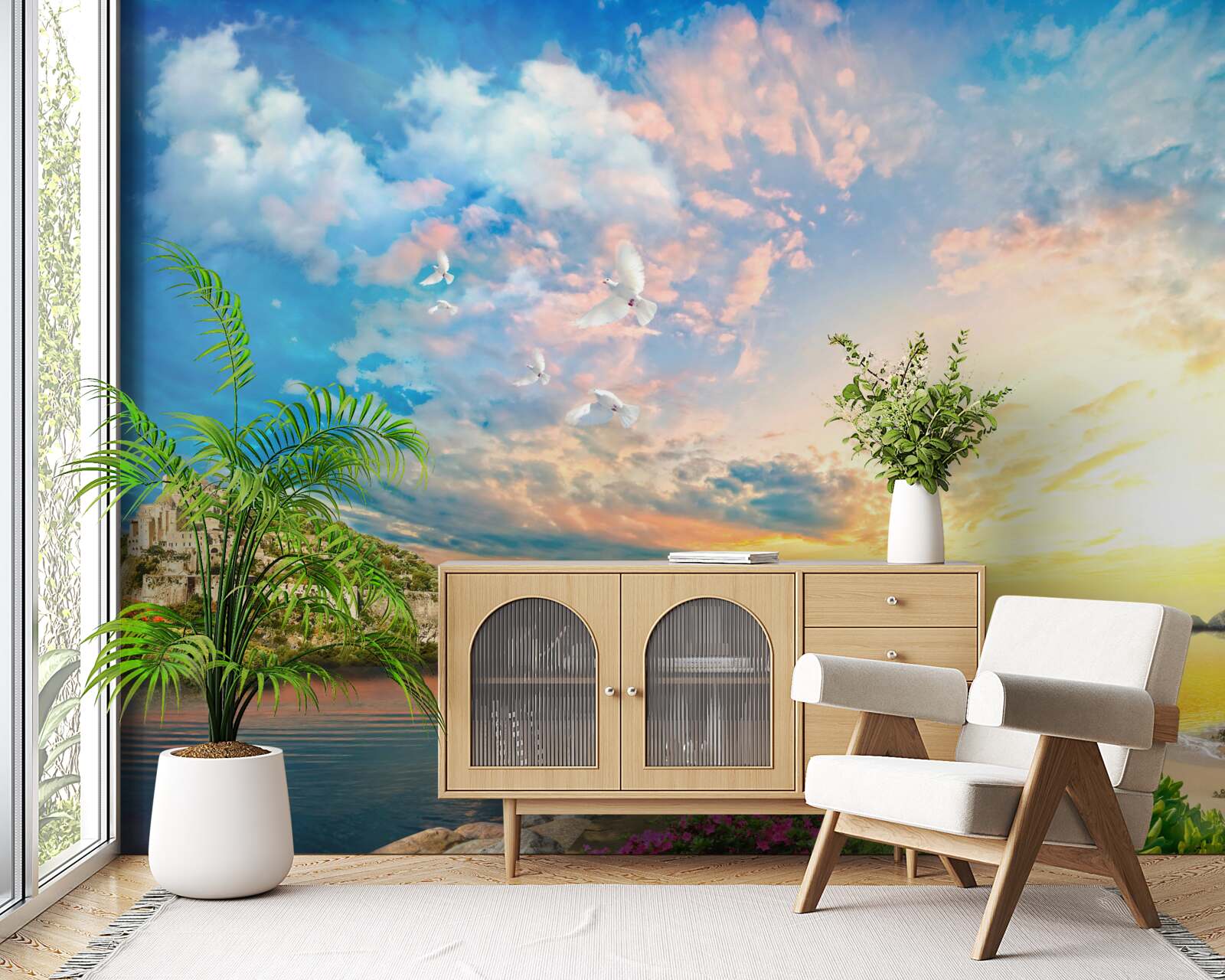 Papier peint les dauphins sortent de l'eau