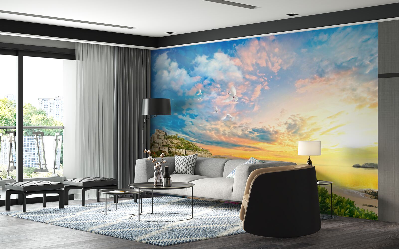 Papier peint les dauphins sortent de l'eau