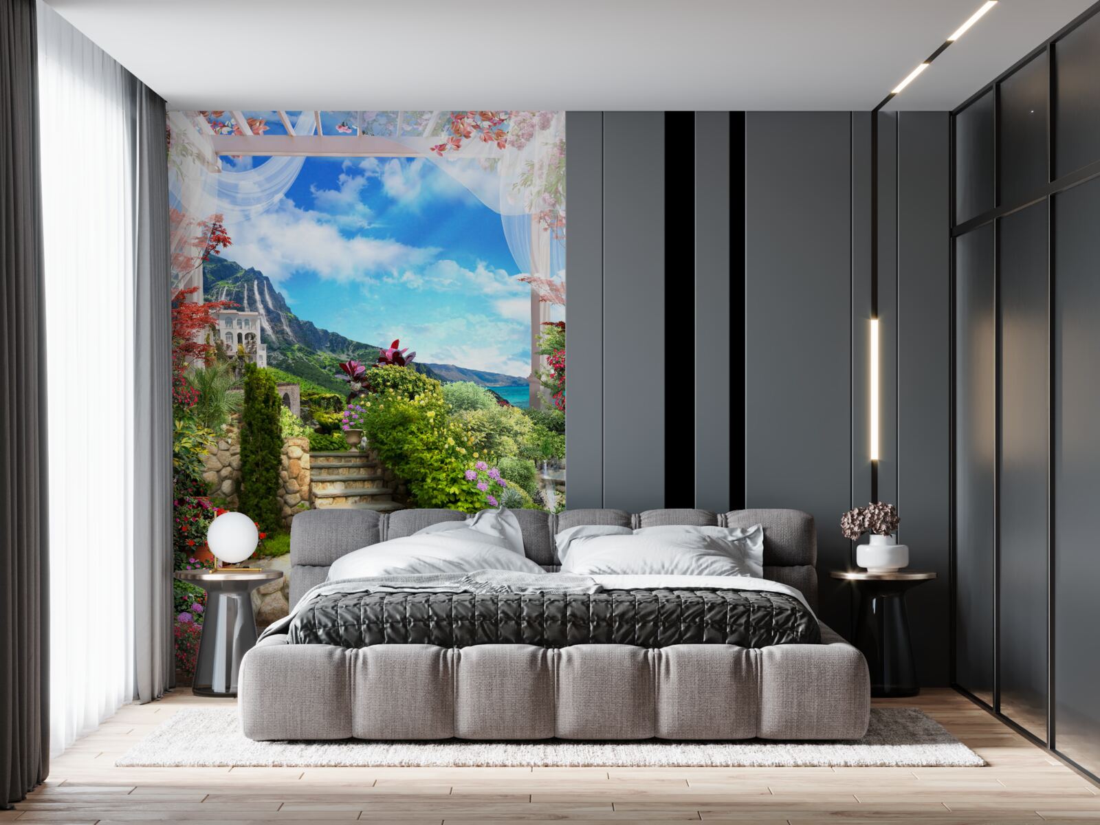 Papier peint jardin côtier