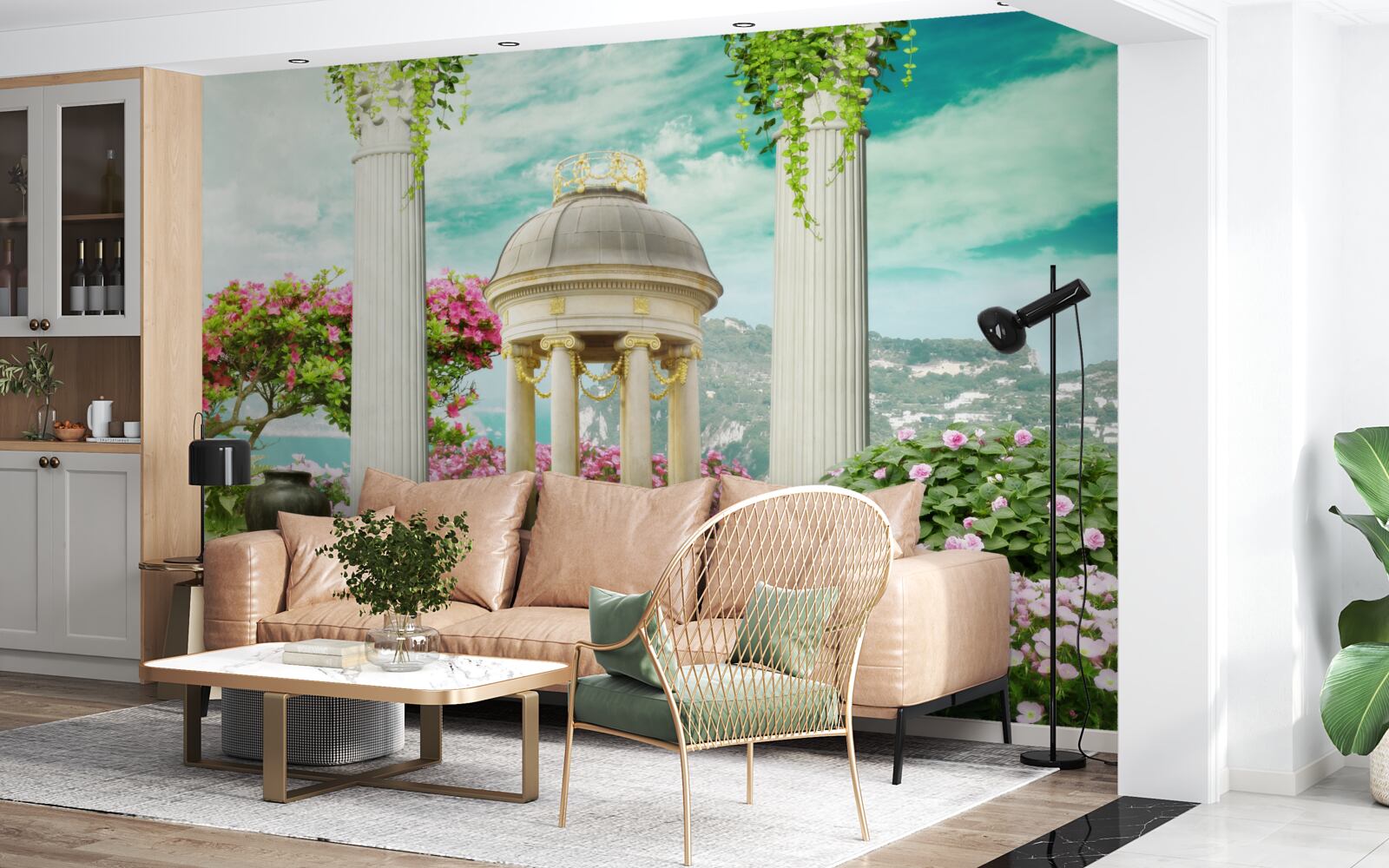 Papier peint fontaine historique étonnante