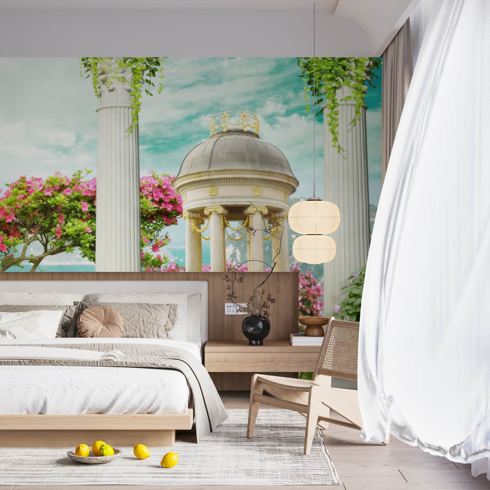 Papier peint fontaine historique étonnante