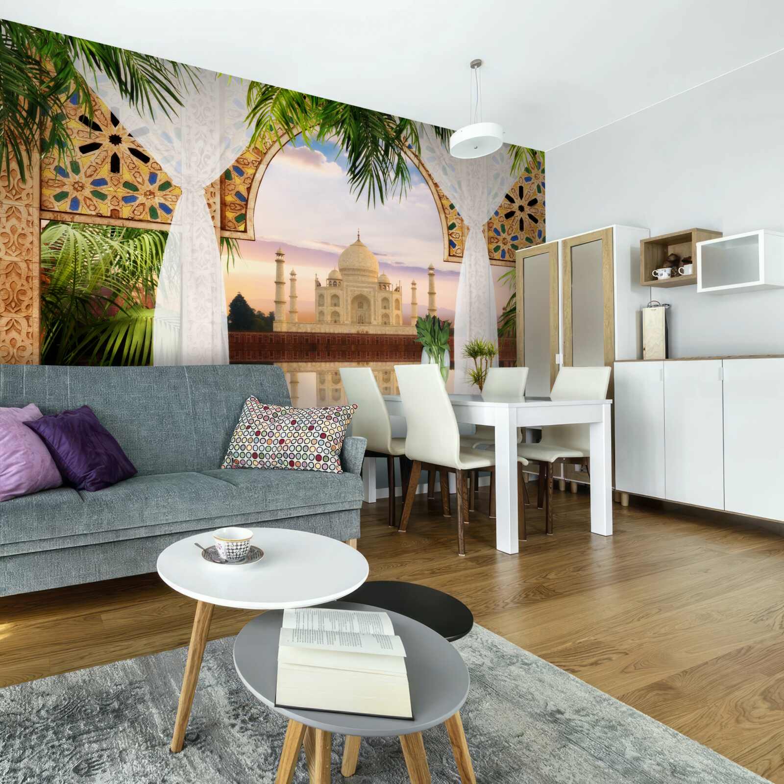 Papier peint paysage du taj mahal