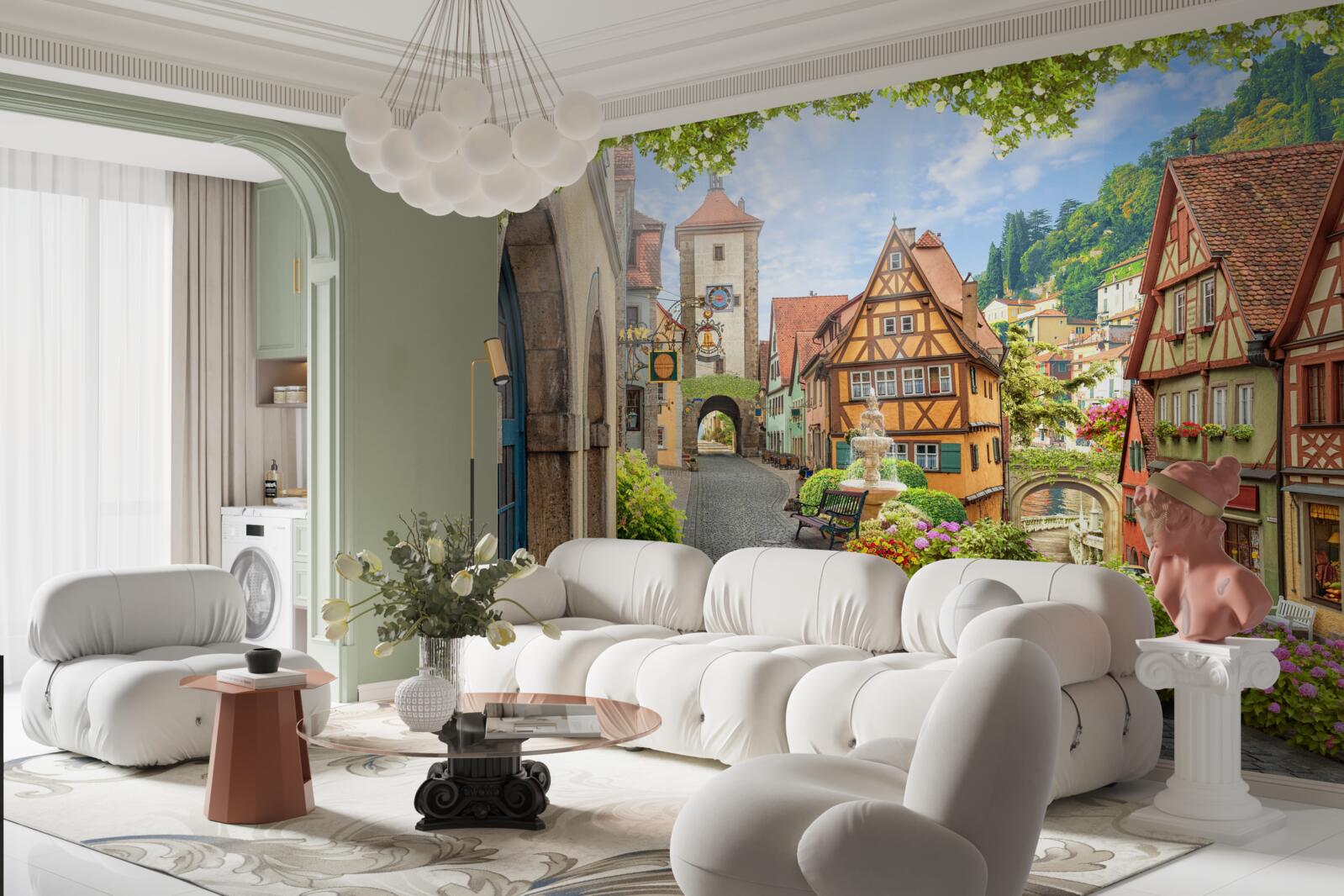 Papier peint une ville étonnante avec de l'histoire