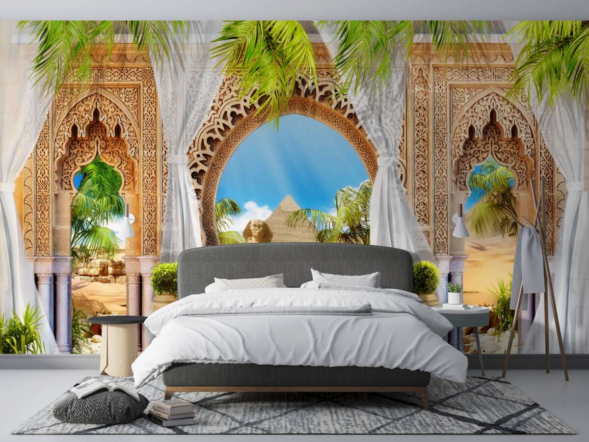 Papier peint palais de style oriental